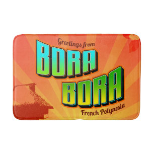 Tapete De Banheiro Bora Bora Francês Polinésia Matemático