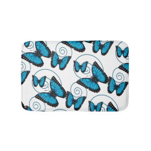 Tapete De Banheiro Borboleta azul de Morpho