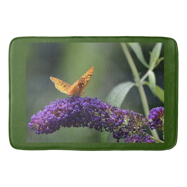 Tapete De Banheiro Borboleta Bath Mat (Frente)