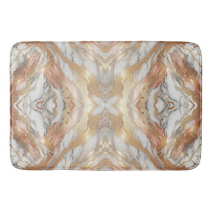 Tapete De Banheiro Borboleta Luxuosa de Trendy Marble, Dourada Glam R