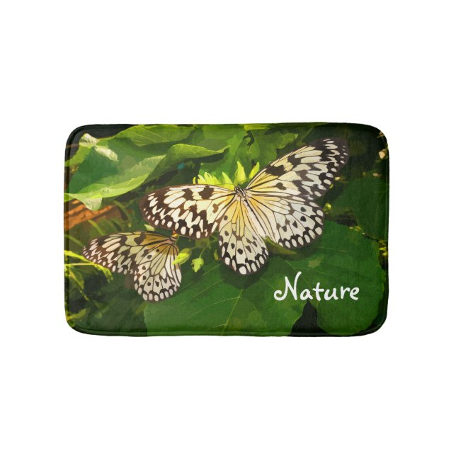Tapete De Banheiro Borboleta Natureza Bath Mats (frente)