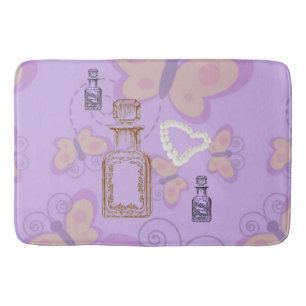 Tapete De Banheiro Borboletas Apothecary&Pearl Corações Grande Bath M