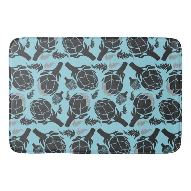 Tapete De Banheiro Botanical Artichoke Art Home Decor (Frente)