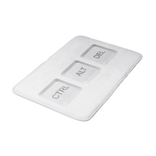 Tapete De Banheiro botão de teclado de computador CTRL ALT DEL do Sli