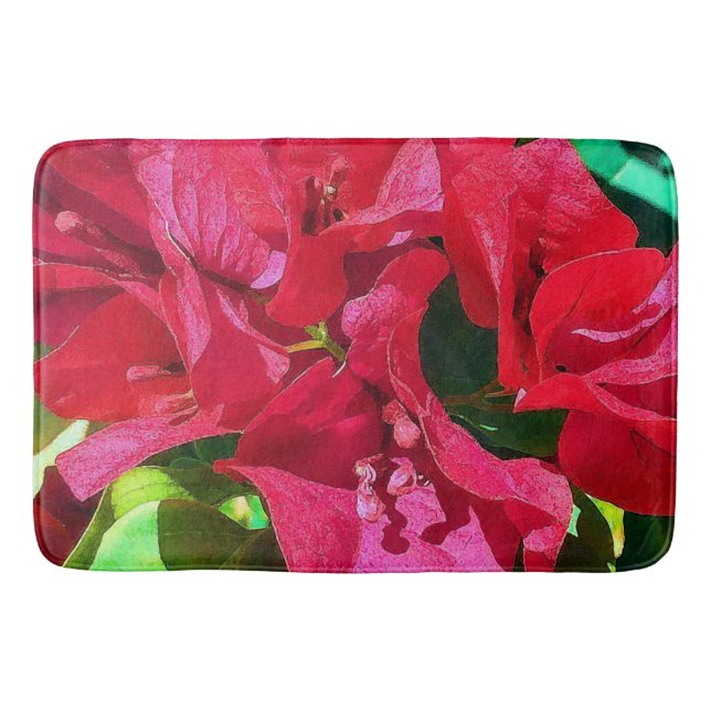 Tapete De Banheiro Bougainvillea Closeup Bath Mat (Frente)