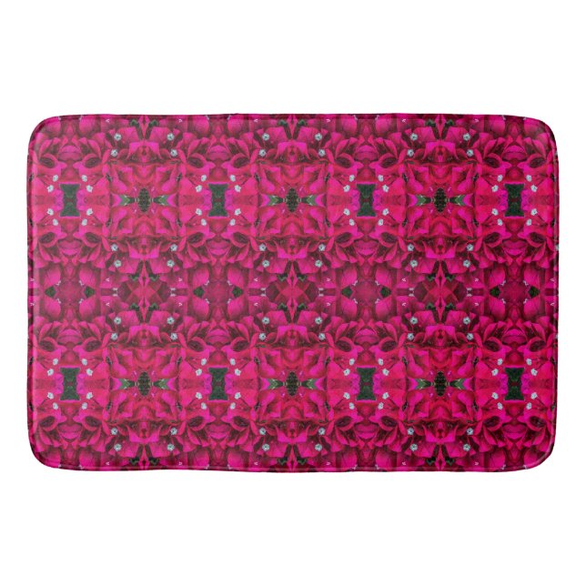 Tapete De Banheiro Bougainvillea Deep Pink Bath Mat (Frente)