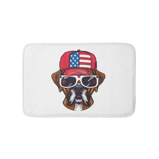 Tapete De Banheiro Boxer Dog USA (frente)