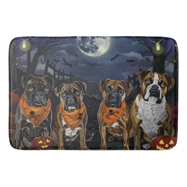 Tapete De Banheiro Boxer Halloween Spooky (Frente)