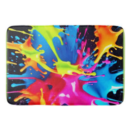 Tapete De Banheiro Bright Neon Splasps in Abstrato Art