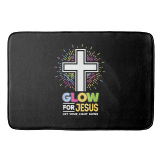 Tapete De Banheiro Brilhe para Jesus Camiseta Cruz Cristã Jesus Crist