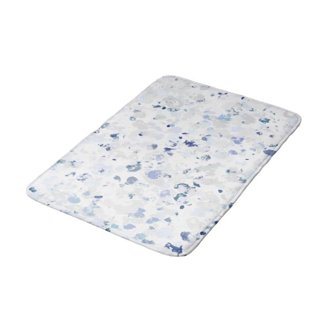 Tapete De Banheiro Brilho e Cinza Azul Salpicado (Angulado)