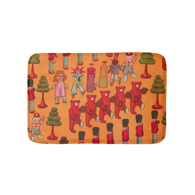 Tapete De Banheiro Brinquedos de Natal Brincadeiras (frente)