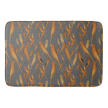 British Yorkshire Canary Cinza Brocade Background