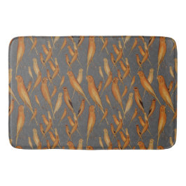 Tapete De Banheiro British Yorkshire Canary Cinza Brocade Background