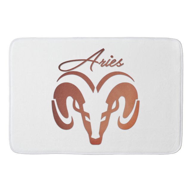 Tapete De Banheiro Bronze toca Ram Zodiac (Frente)