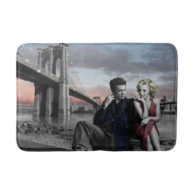 Tapete De Banheiro Brooklyn B&W 2 (Frente)