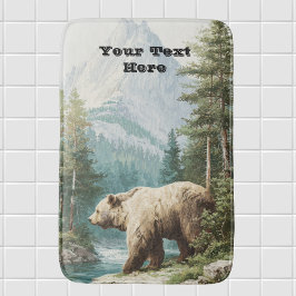 Tapete De Banheiro Brown Bear