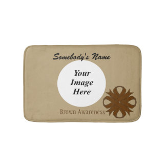 Tapete De Banheiro Brown Clover Ribbon Tmpl por Kenneth Yoncich