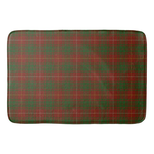 Tapete De Banheiro Bruce Clan tartan - Verdes vermelhos (Frente)