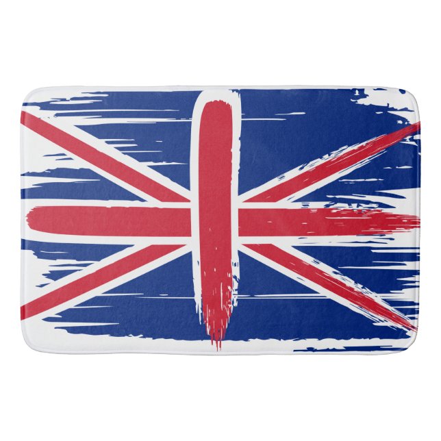Tapete De Banheiro Brushaft UK Union Jack Flag (Frente)