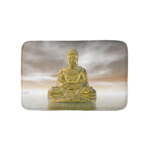 Tapete De Banheiro Buddha dourado - 3D rendem
