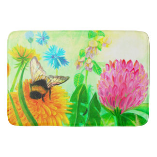 Tapete De Banheiro Bumblebee em dandelion