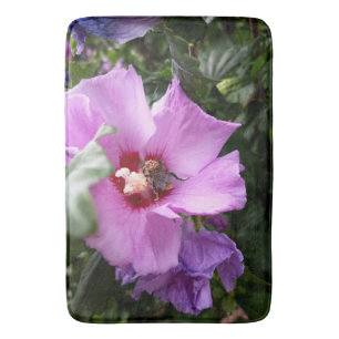 Tapete De Banheiro Bumblebee na Flor de Hibiscus