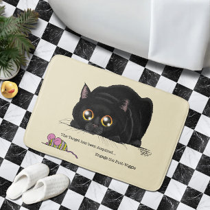 Tapete De Banheiro Bumbum do gatinho traçado