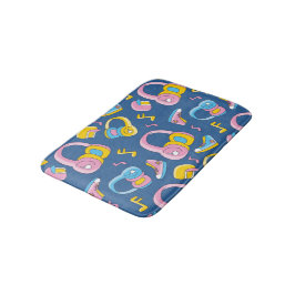 Tapete De Banheiro Bunter Musikmix em rosa, blau, gelb