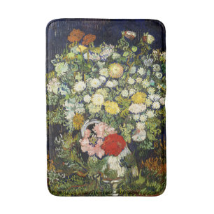 Tapete De Banheiro Buquê de Flores em Vaso por Vincent Van Gogh