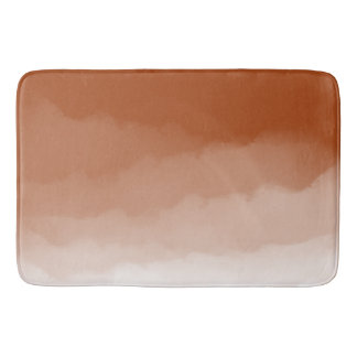 Tapete De Banheiro  Burnt Orange Watercolor Ombre