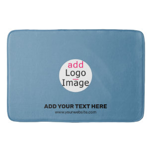 Tapete De Banheiro Business Chic Promo Personalizável Dusty Blue