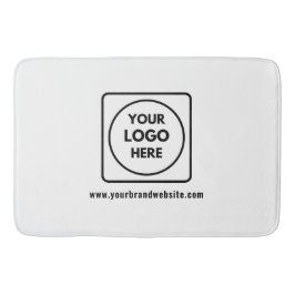 Tapete De Banheiro Business Logo & Website Name Branding Bath Mat