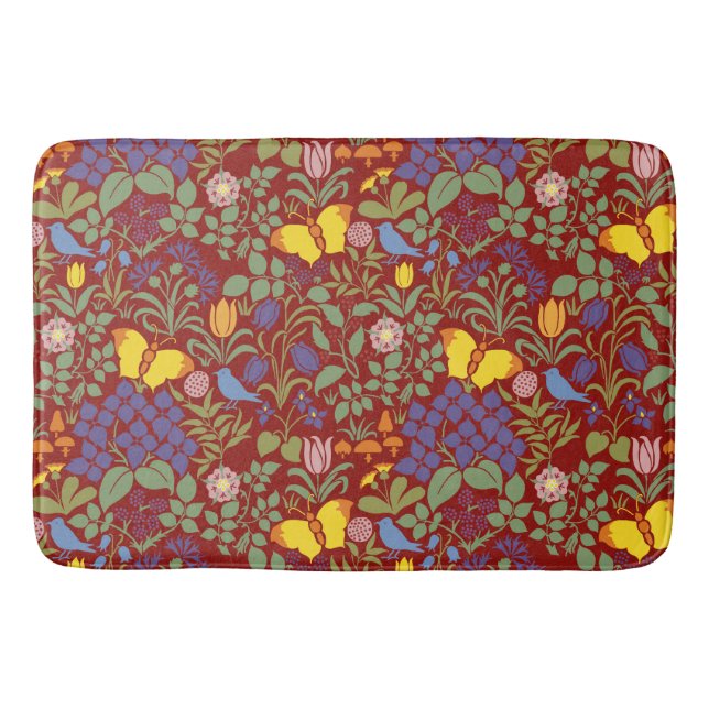 Tapete De Banheiro C. F. A Borboleta de Voysey Garden Large Bath Mat (Frente)