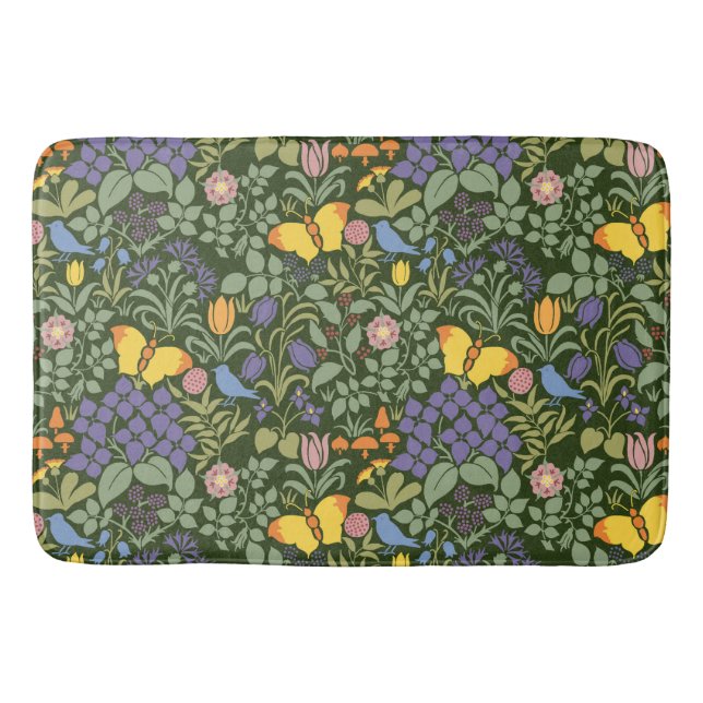 Tapete De Banheiro C. F. A Borboleta de Voysey Garden Large Bath Mat (Frente)