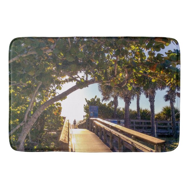 Tapete De Banheiro Cabeçalho para a praia Bath Mat (Frente)