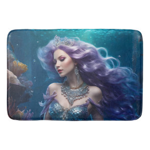 Tapete De Banheiro Cabelo Puro de Sereia