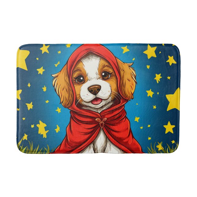 Tapete De Banheiro Cachorro de desenho animado fofo (Frente)