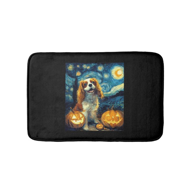 Tapete De Banheiro Cachorro Spaniel Cavalier King Charles Fofo de Hal (frente)