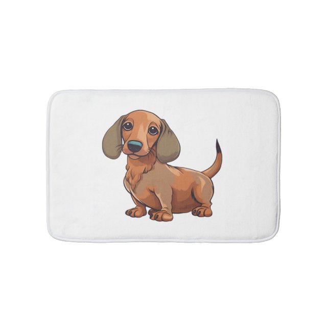 Tapete De Banheiro Cachshund Dog Cute (frente)