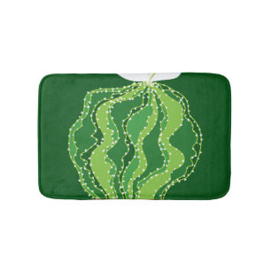 Tapete De Banheiro Cacto verde: motif abstrato natural.