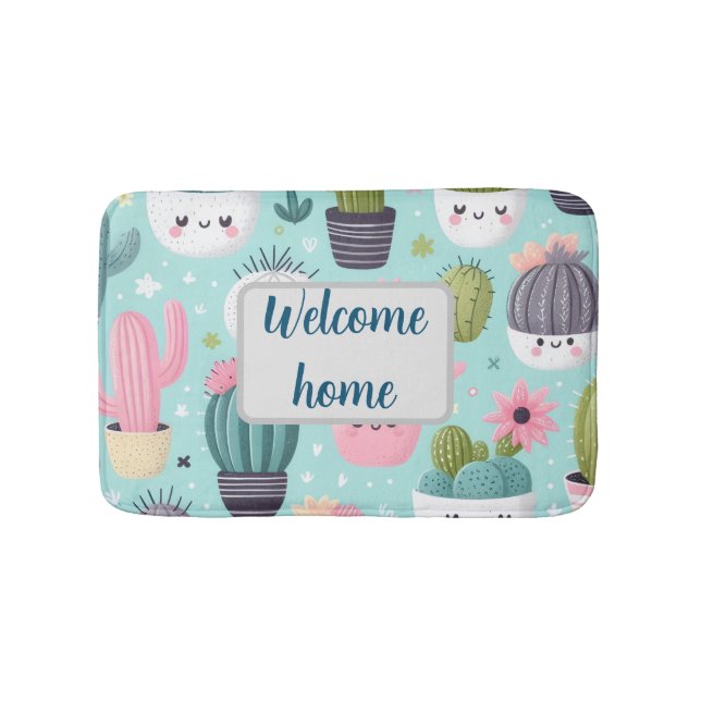 Tapete De Banheiro Cactus pattern (frente)
