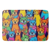 Cães bonitos e coloridos cães felizes