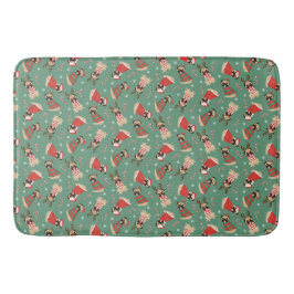 Tapete De Banheiro Cães Pug felizes