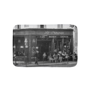 Tapete De Banheiro Café preto e branco em Montmartre, Paris