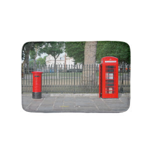 Tapete De Banheiro Caixa de posto e cabine telefônica de Londres