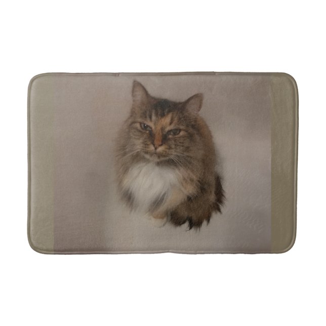 Tapete De Banheiro Calico Cat Bath Mat (Frente)