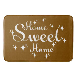 Tapete De Banheiro Caligrafia festiva e estrelas 'Casa doce'