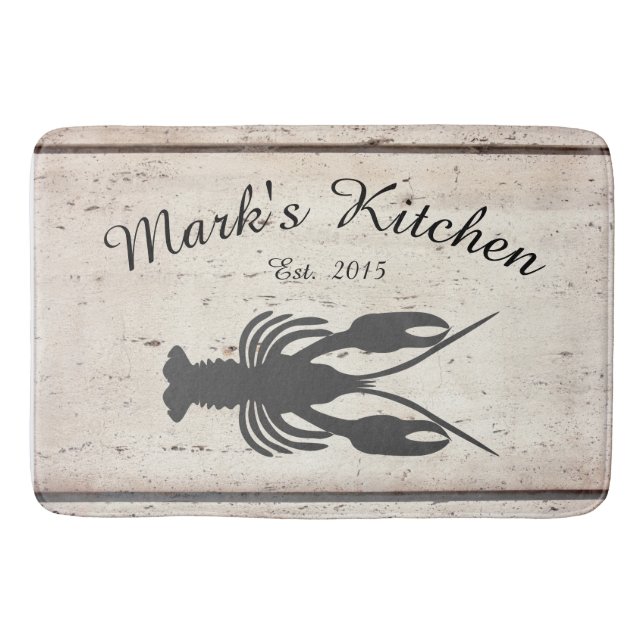 Tapete De Banheiro Camarote Cajun Crawfish Monograma