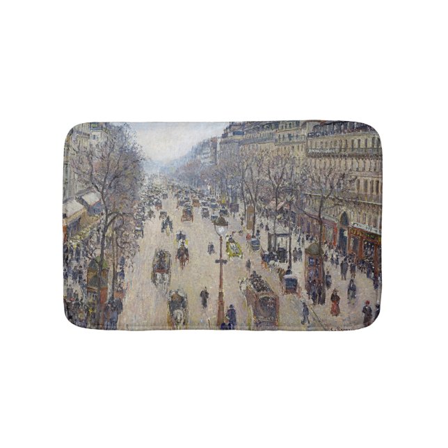 Tapete De Banheiro Camille Pissarro - Boulevard Montmartre, manhã (frente)